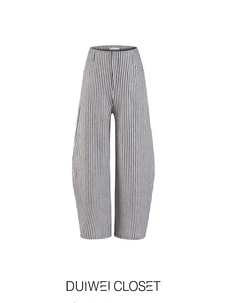 

High Waist Knife Pants Linen 00% Casual Commute Sle Women's Faion Long Trousers Comfortable Fit Spring Season