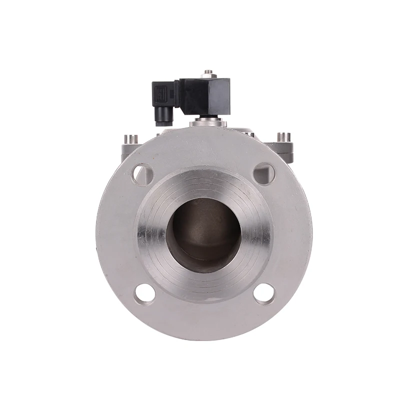 

Normally closed stainless steel flange solenoid valve pilot-operated water and gas large flow pipeline electric control valve