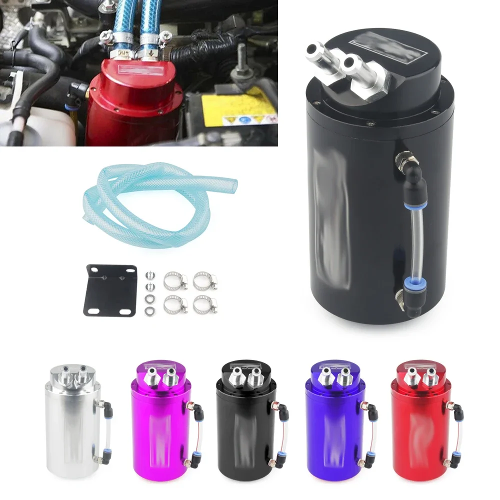 Car Fuel Tanks General Modified D1 Oil Breathable Can Round Waste Oil Recycling Filter Tank Auto Fuel Supply System Accessories