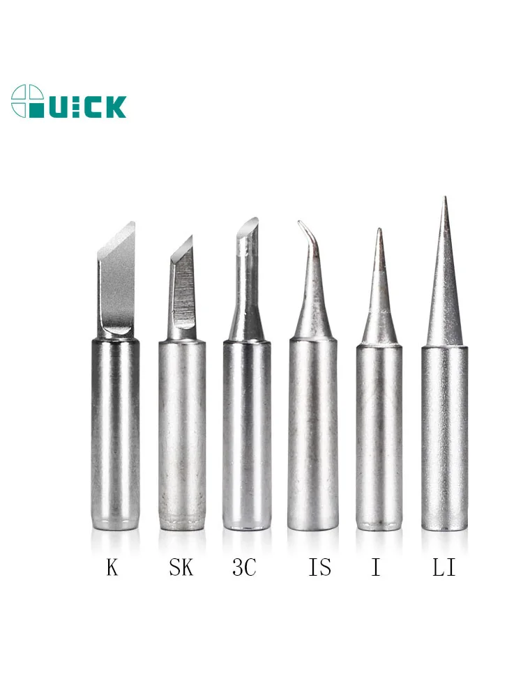 Żelazne końcówki lutownicze QUICK bezołowiowe żelazne końcówki spawalnicze do zestawu narzędzi do stacji lutowniczej Quick 936/969/968+/236 936 — zdjęcie 2