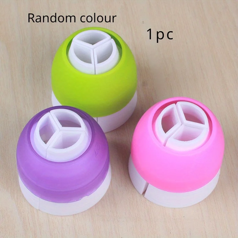 1pc Baking Cake, 3 Holes 3 Color Cream Piping Bag Converter Three Color Piping Mouth Converter DIY Decoration