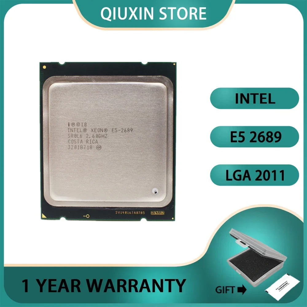 Intel Xeon E5 2689  Processor motherboard  LGA 2011  CPU 2.6GHz 8 Core 16 Threads support X79