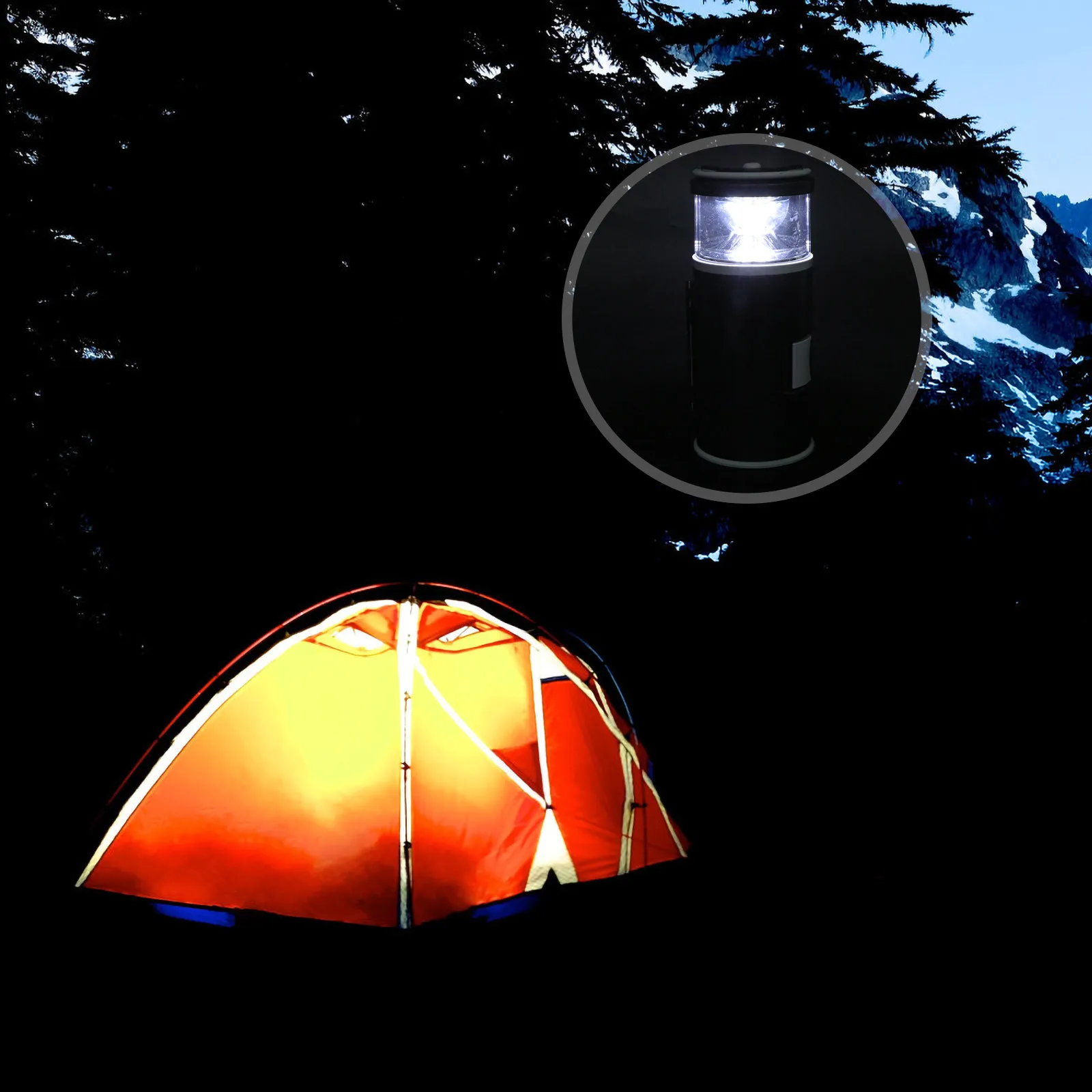 

1Pcs Multi-Function Camping Light with Built-in Screwdriver Set Super Bright Outdoor Handheld Flashlight for Hiking Fishing