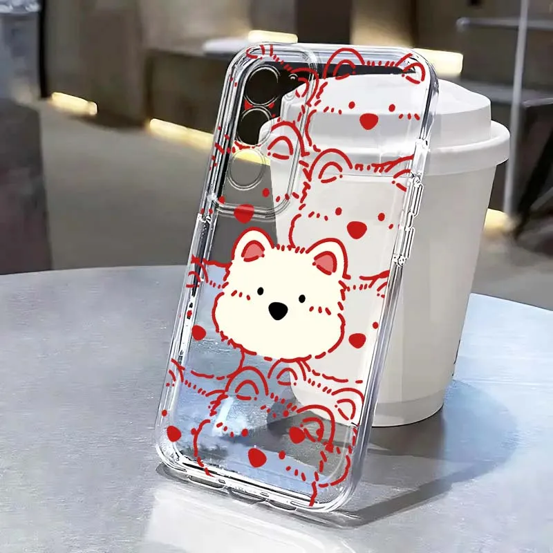 

Anime cartoon cat cute Phone Case For OPPO A11 A16 A55 A56 A57 A72 A52 A73 A74 A54 A76 A78 A58 A98 Pro 5G TPU Transparent