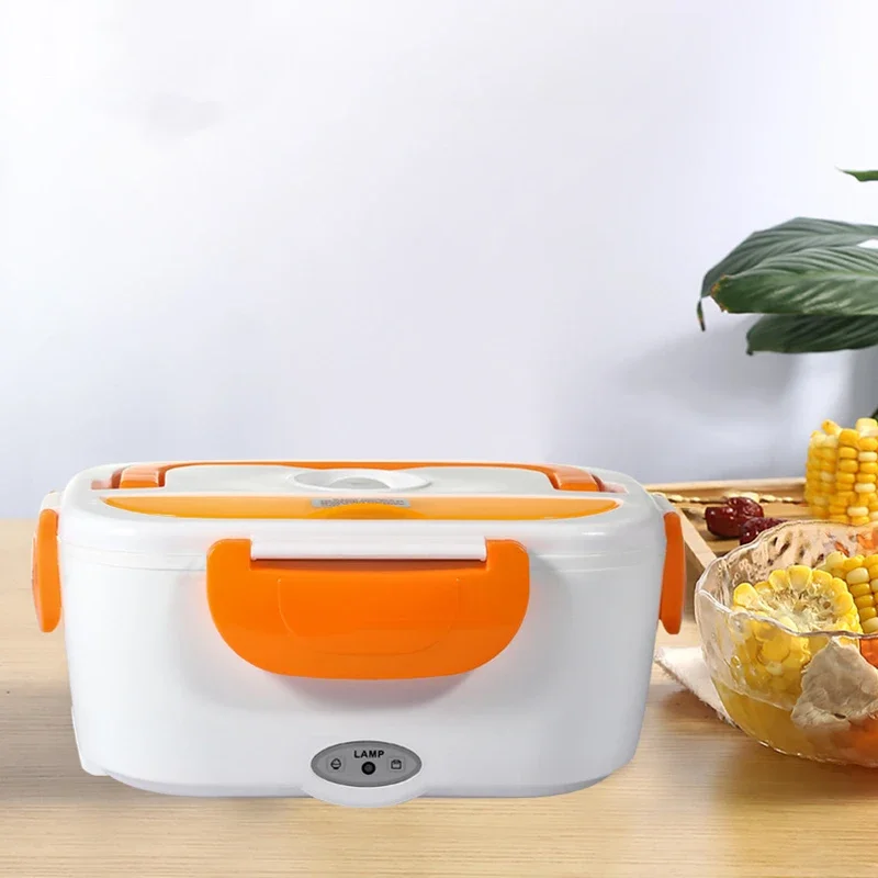 1.5L Portable Rice Cooker Electric Food Heating Lunch Box Warm Heater Storage Container Home Office Stainless Steel Liner