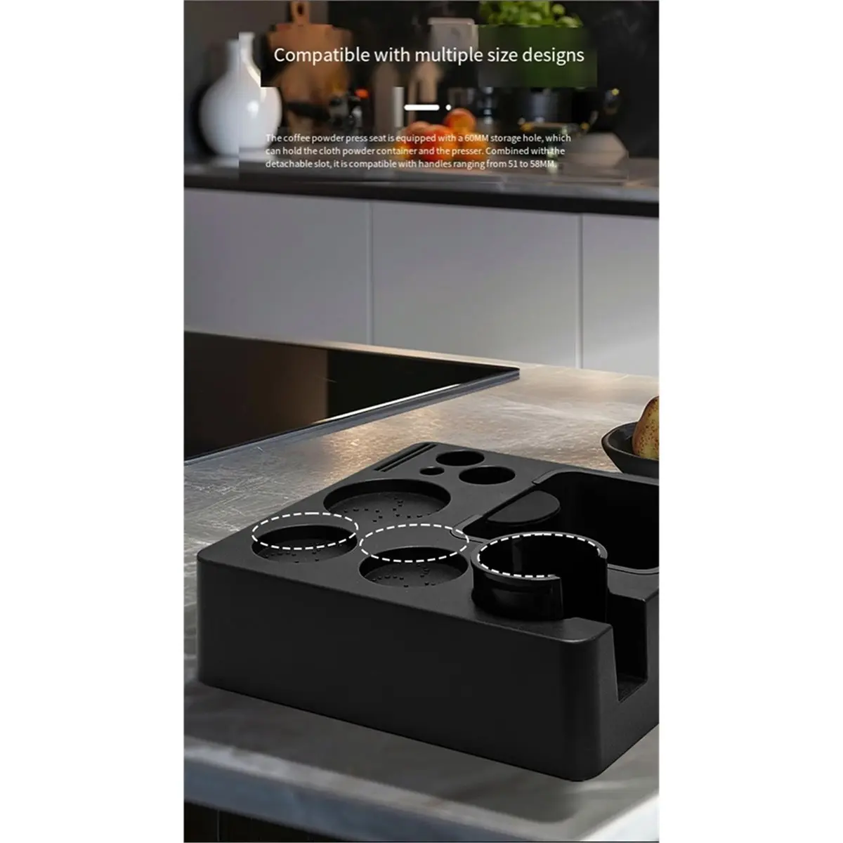 

Станция для темперовки кофе Y69A: подставка для темпера 51 мм, 54 мм, 58 мм, держатель портафильтра, органайзер, контейнер для кофейной гущи, аксессуары для эспрессо