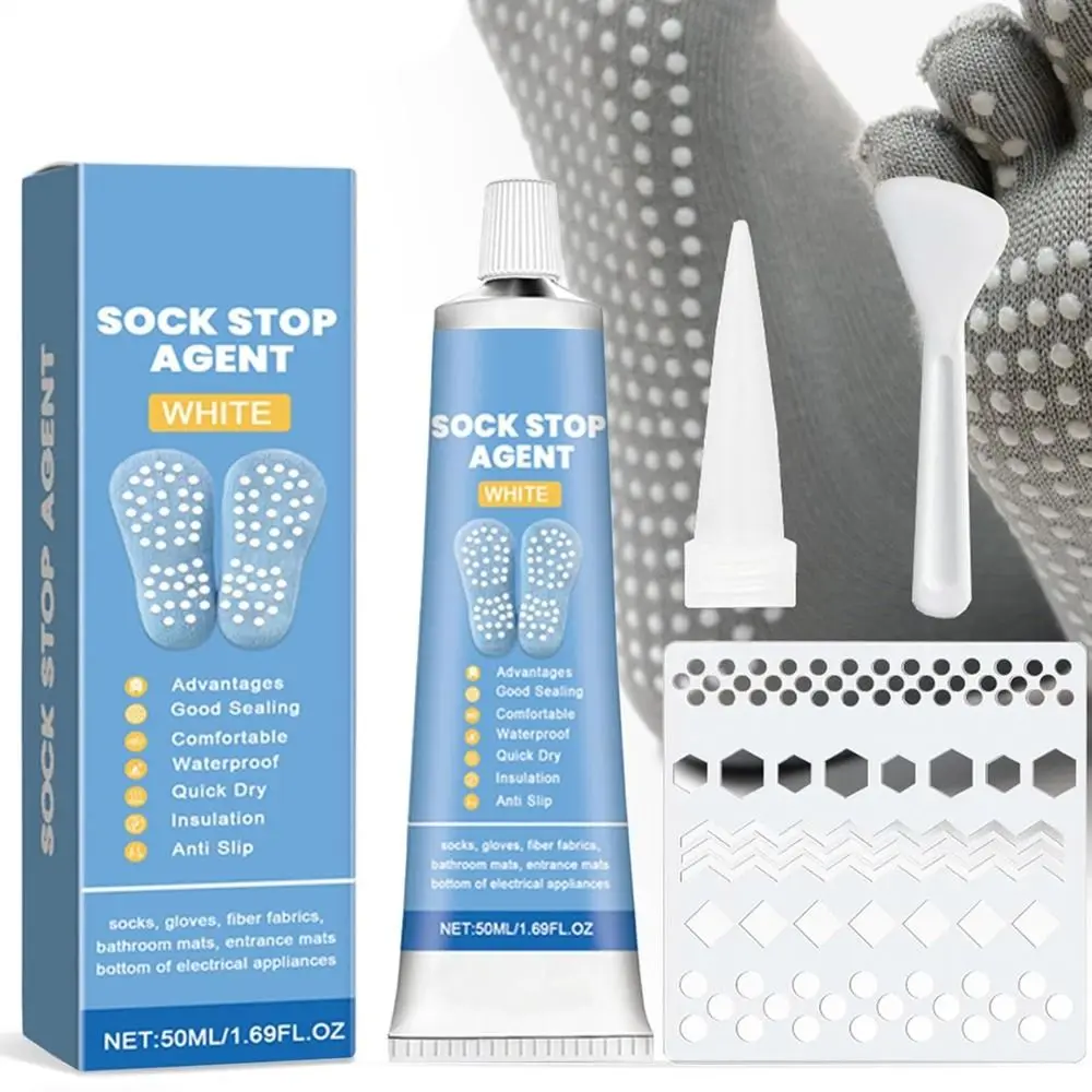 New Quick-Drying Non-Slip Adhesive Waterproof Transparent Sock Stop Agent DIY Anti Slip Sock Glue for Grip Socks