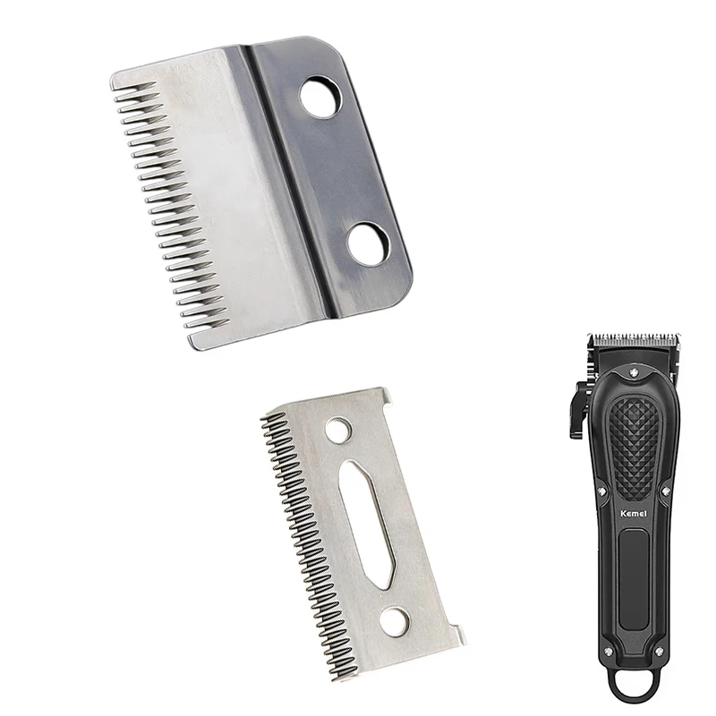 Stainless Steel Replacement Blade Compatible For Kemei KM-1071 Hair Clipper Professional Barber Hair Trimmer Cutting Head Spare