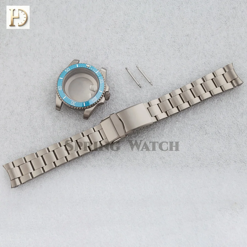 

NH35 Titanium Watch Case 20mm Titanium Strap Sapphire Glass NH35 Case For NH35 NH36 Movement SUB GMT Watch Parts