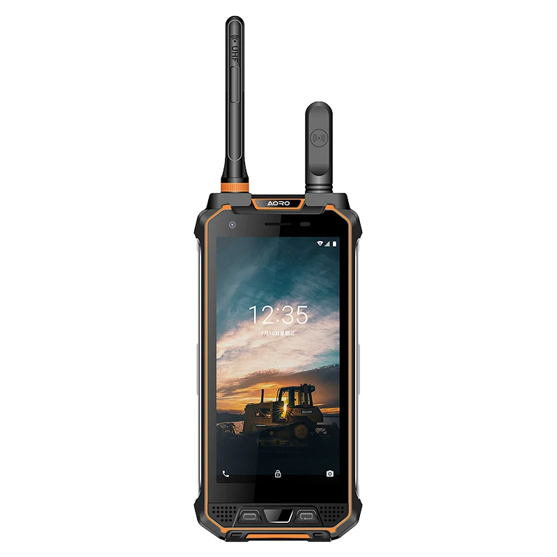 Robuuste Walkie Talkie Aoro M5 4G Lte Waterdicht Android Nfc 1d/2d Barcode Scanning Robuuste Pda Dmr Ppt Poc Dubbele Walkie Talkie