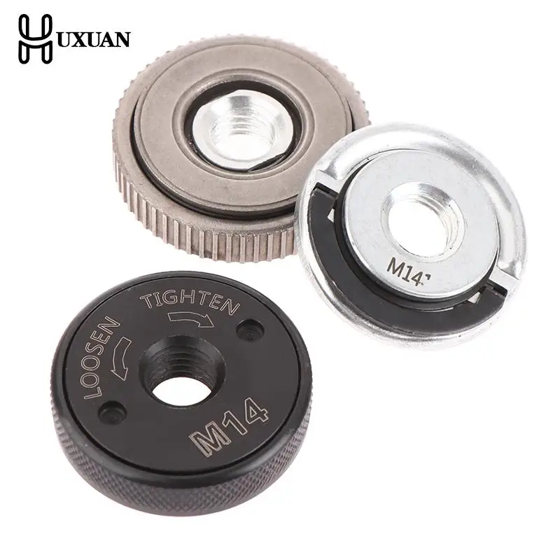 M14 Thread Angle Grinder Self-Locking Pressing Plate Angle Grinder Quick Release Flange Nut Power Chuck For Diamond Cutting Disk