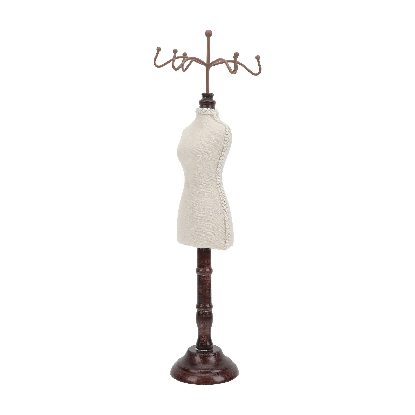 

Jewelry Stand Retro Style Decorative Vintage Necklace Rack Household Jewelry Organizer Freestanding Display Rack for Bedroom