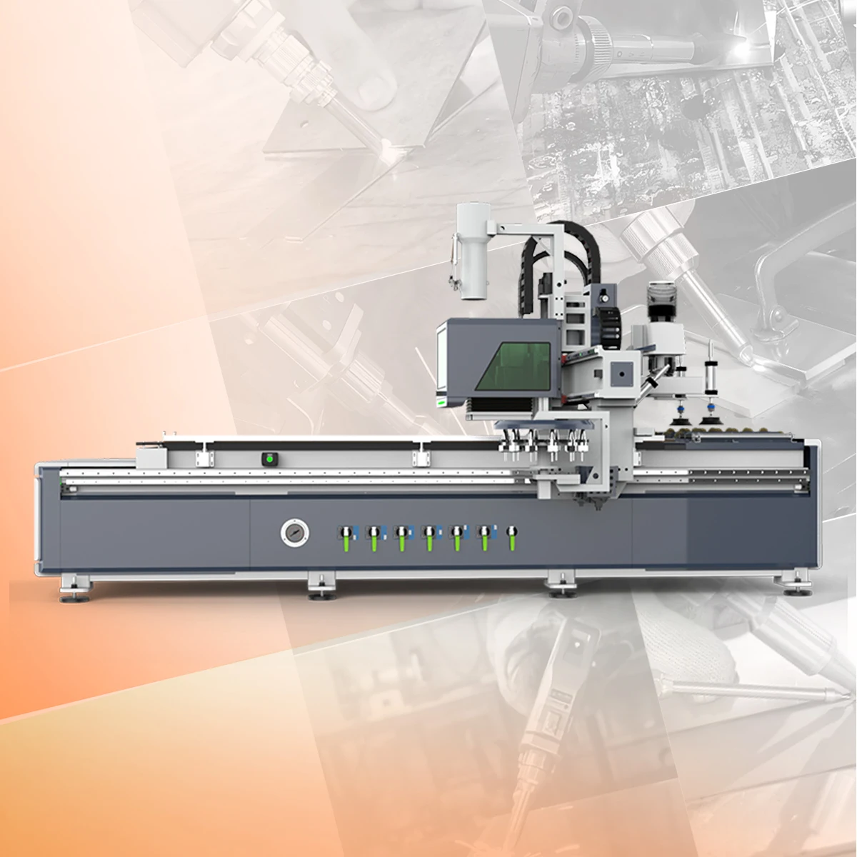 Industrial High-accuracy  3axis CNC Router Wood Carving Machine