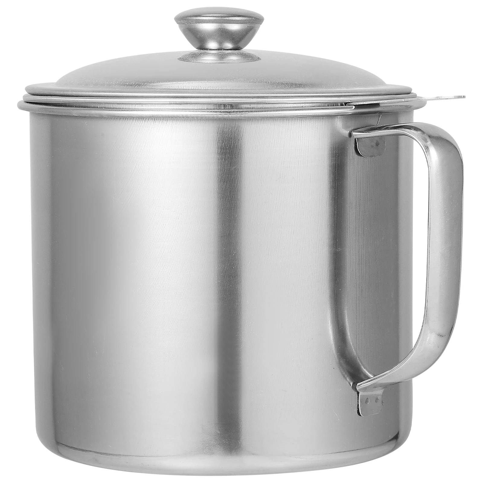 

1 шт., сито для масла из нержавеющей стали, горшок 1,4 л, съемный фильтр, кухонная чашка для хранения масла, удобная ручка