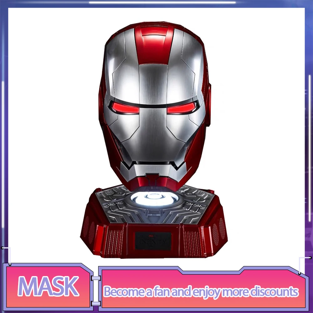 

Iron Man Mk5 Helmet Mk7 1:1 Voice Control Avengers War Machine Cosplay With Led Light Electronic Close Adults Christms Gifts