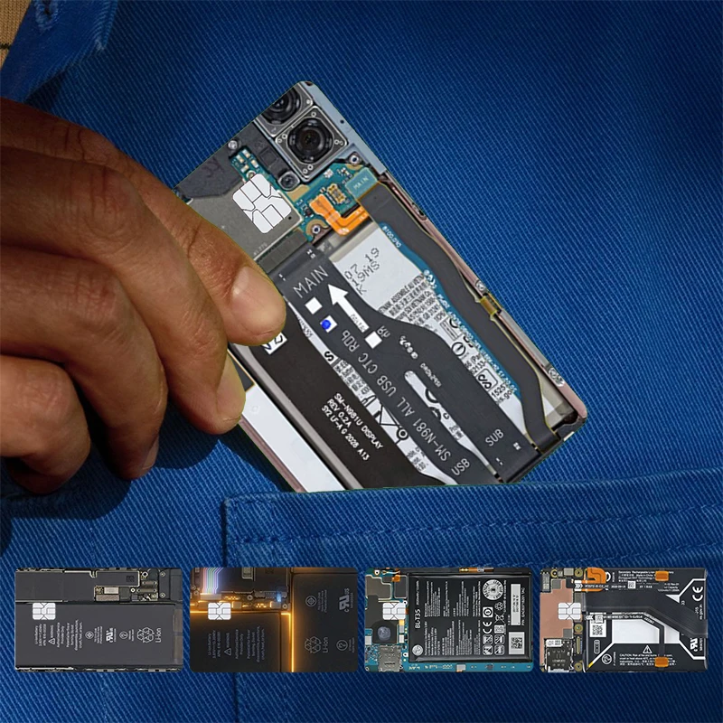 Motherboard Circuit Board Cover Skin Sticker For Credit Card Bank Debit Bus Card Front Side