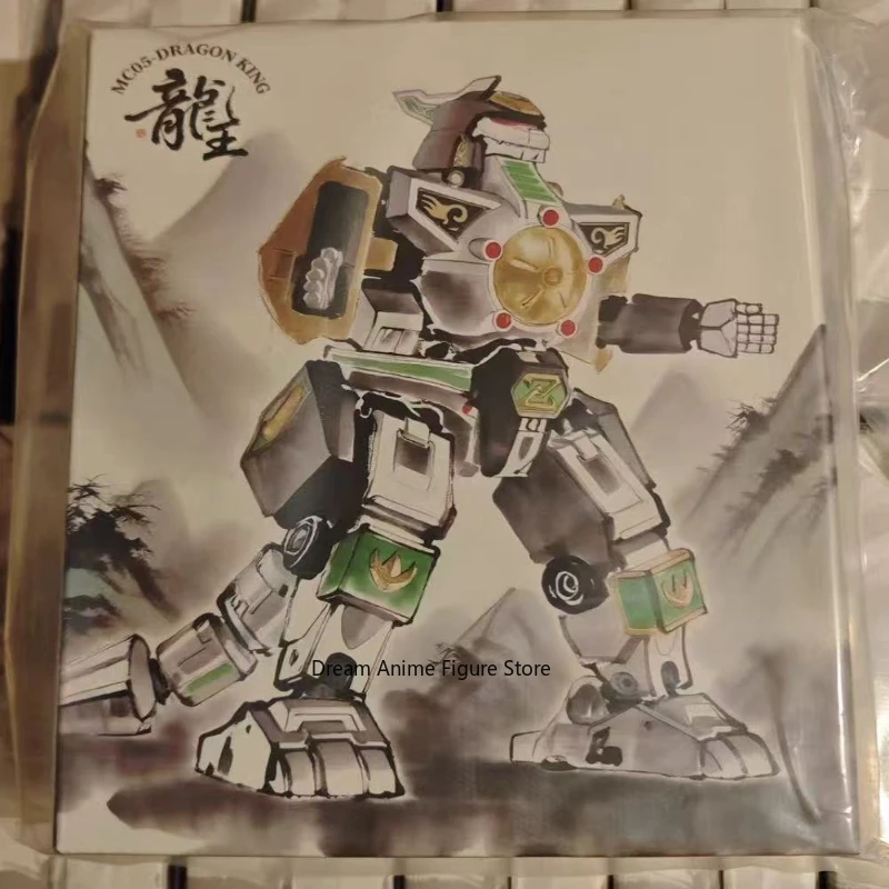 

In stock Lucky Cat MC Power Rangers MC-05 Dragon God Fusion Robot Toy Dragon King Caesar DLS Collection Gift