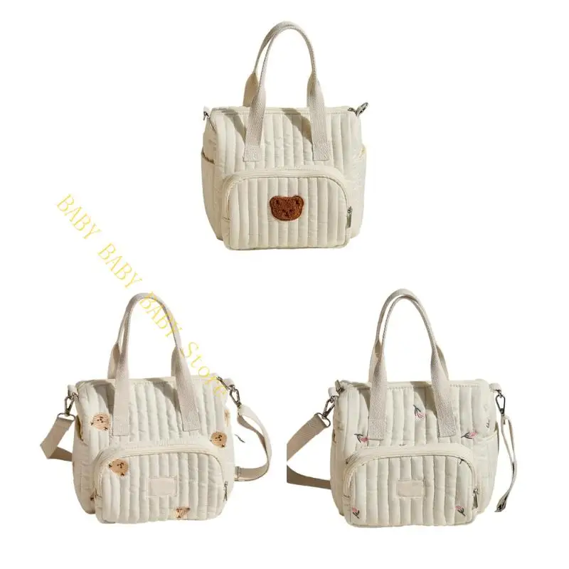 

Large Capacity Mummy Bag for Easy Storage Baby Bottles and Diapers New Parents and Families Essential Organiser Case