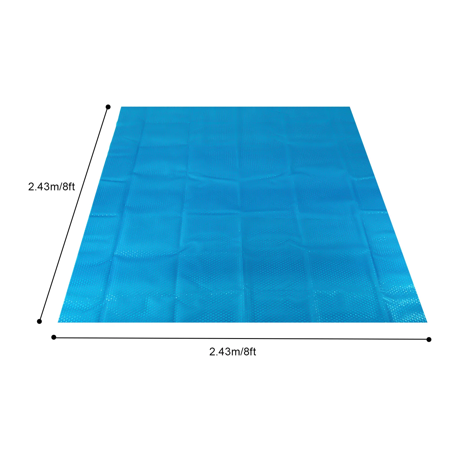 Pool Safety Cover Spa and Hot Tub Bubble Insulating Cover Thermal Solar Cover Square Heat Retaining Blanket 8ft x 8ft