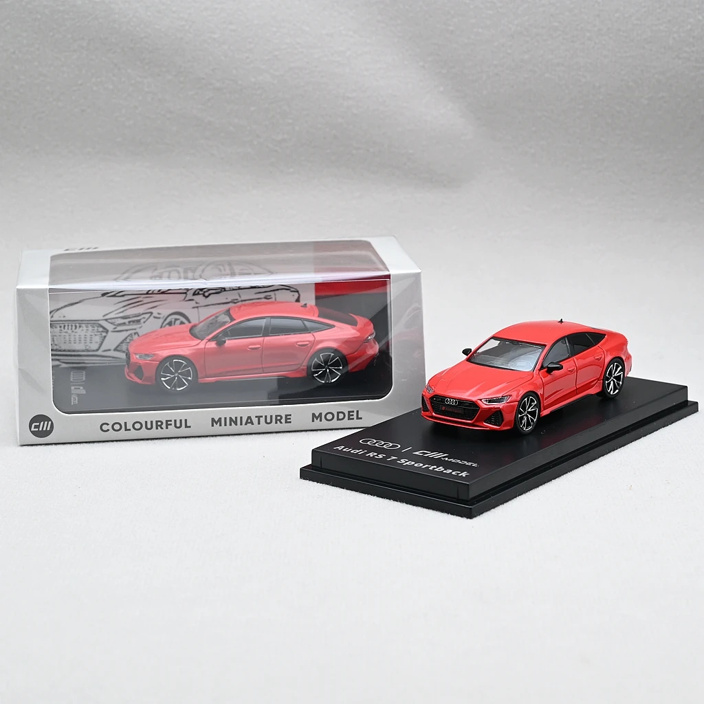 CMModel 1/64  RS7 Sportback 2022 Diecast AutoModel Red