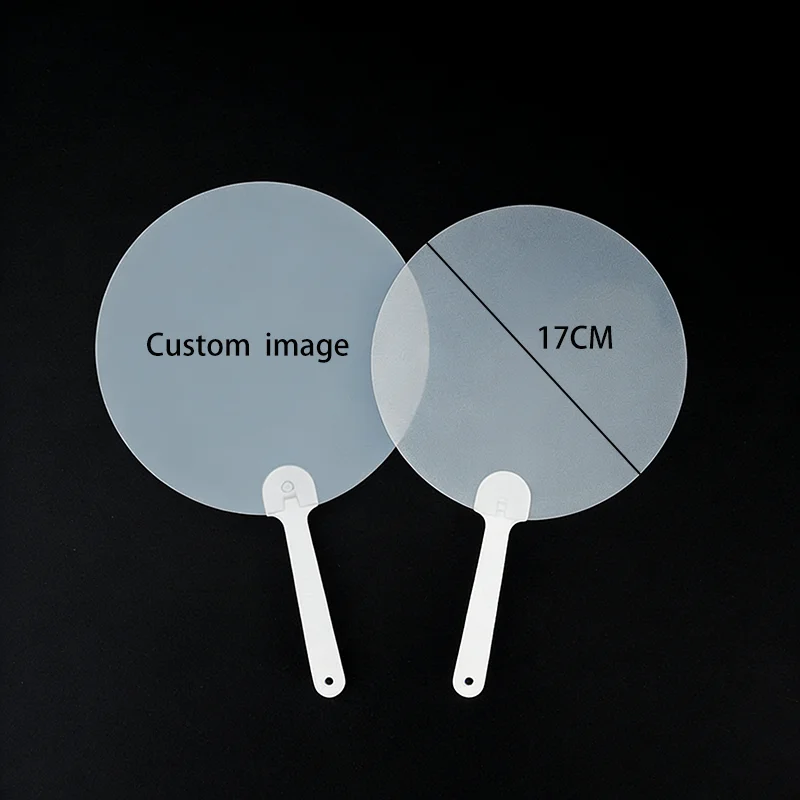 Cstom Hand Fan Plastic Image Fan  Picket Events  Decoration Gift  One Side Print