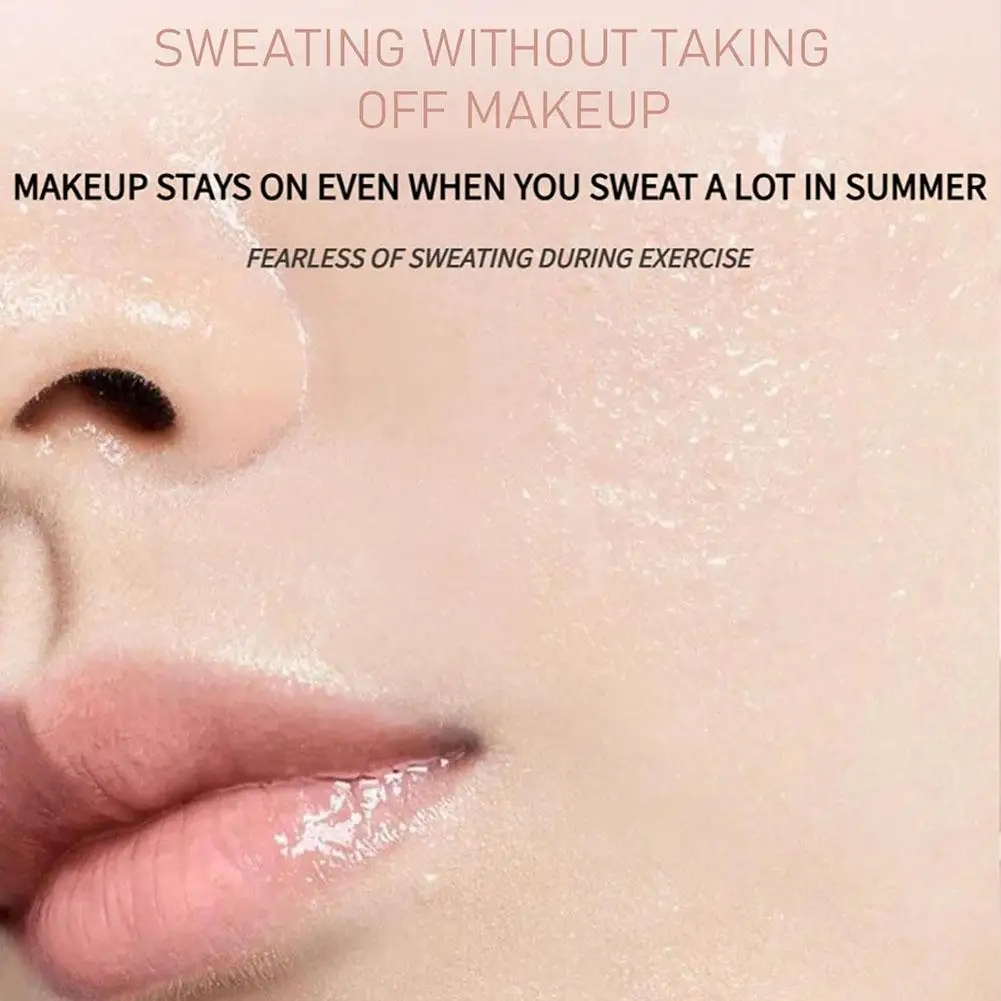 ブラシ付きフェイスファンデーションスティック、ベルベットモイストライトコンシーラーフルカバレッジオイルコントロールダークサークルコレクターフェイシャルメイクアップ