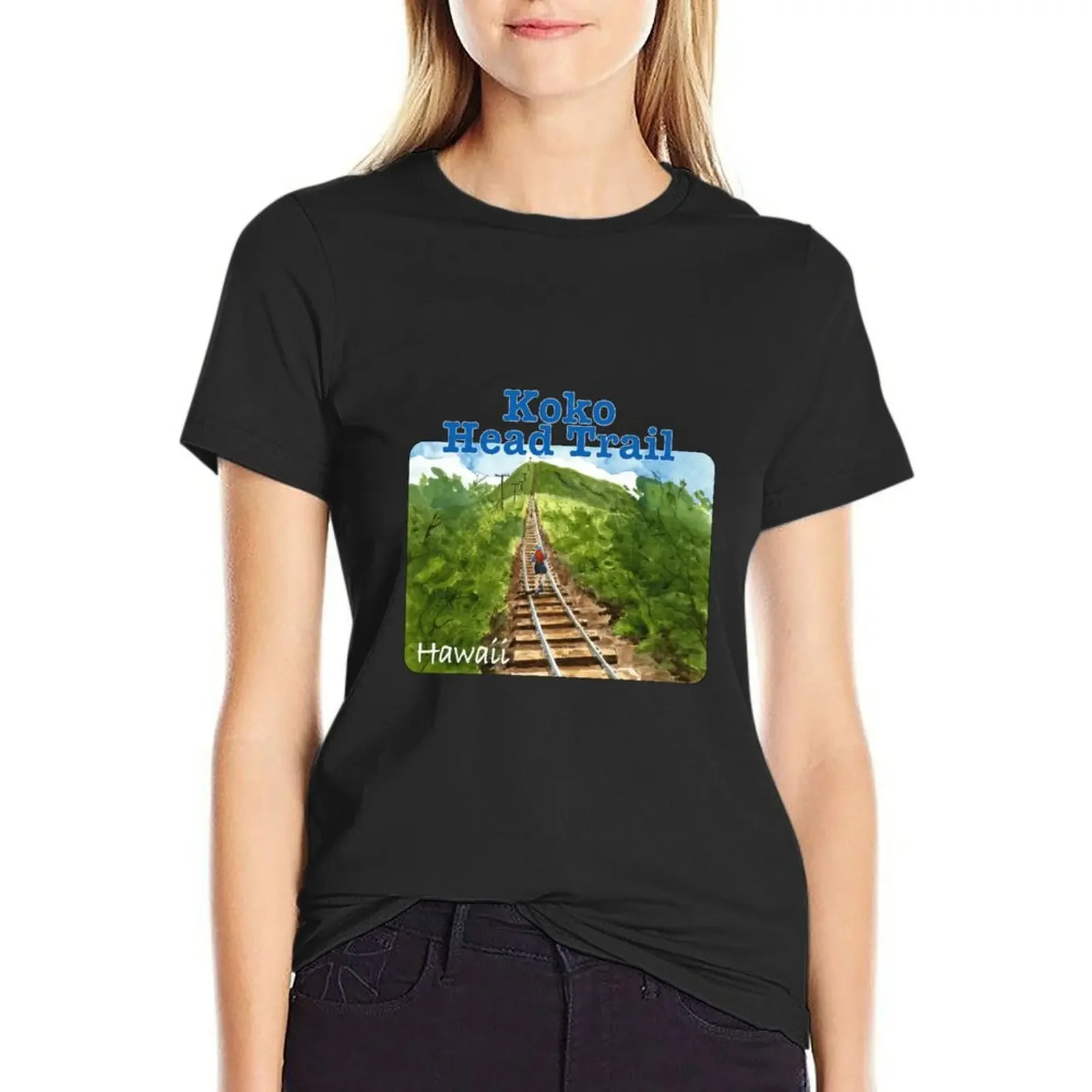 

KoKo Head Trail, Hawaii T-Shirt animal print heavyweights tops funny black t-shirts for Women