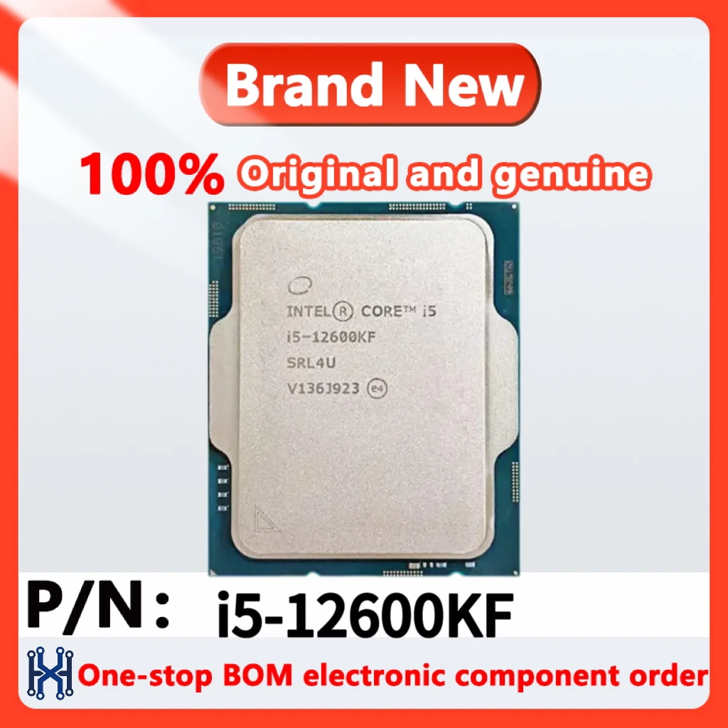 1pcs/lot  Intel-Nuevo Core i5-12600KF i5 12600KF, 3,7 GHz, 10NM, L3 = 20M, 125W, LGA 1700