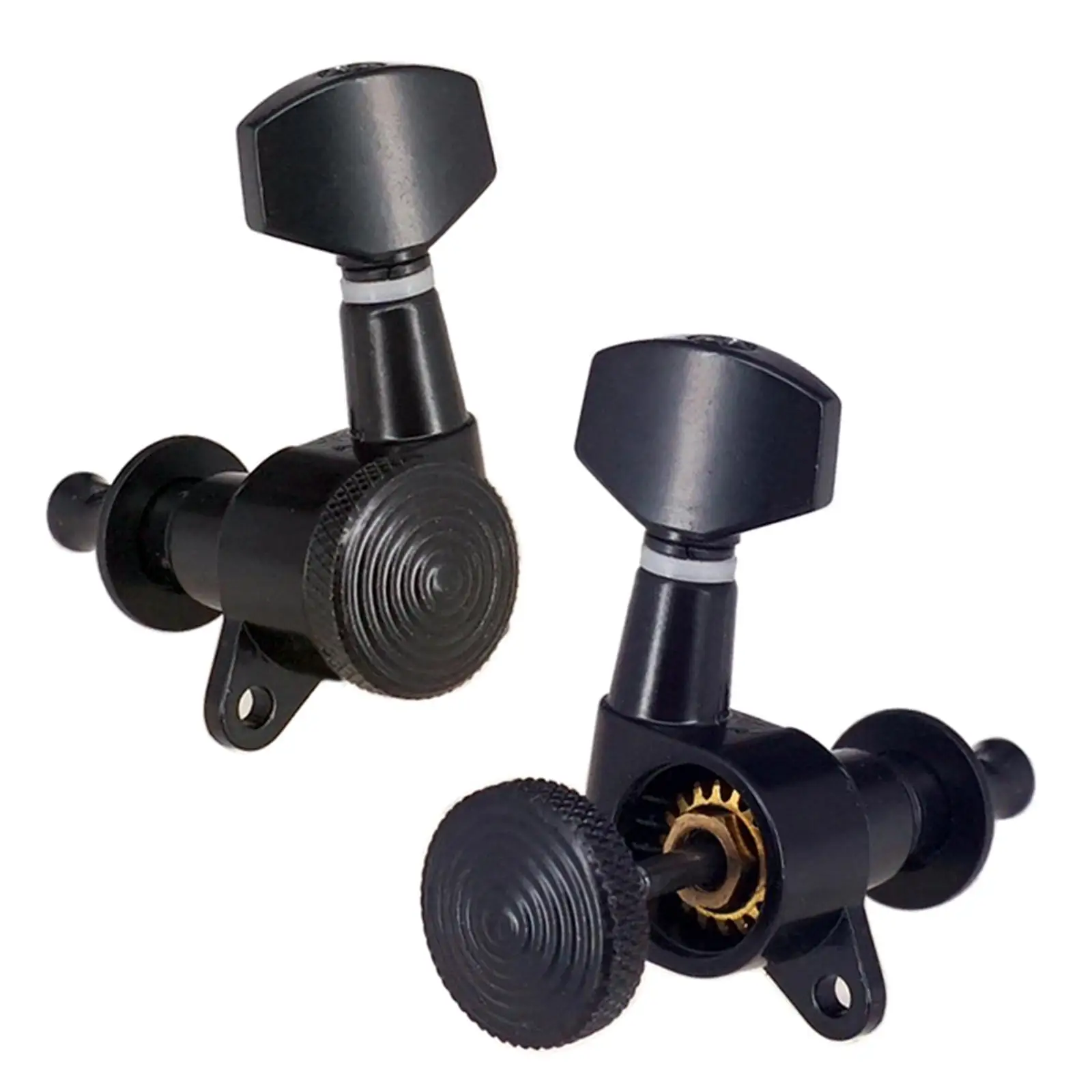 

Metal Locking Tuners 6 Inline Guitar Keys Black Machine Heads for Electric Guitar Parts and Accurate Tuning