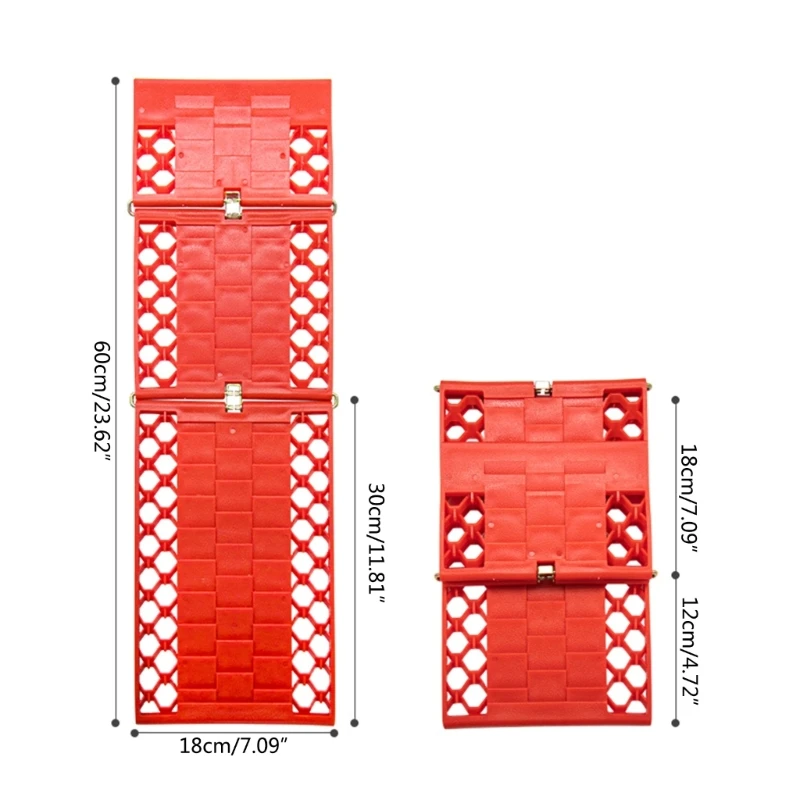 Ayuda duradera para agarre neumáticos, alfombrilla tracción multiusos plegable, emergencia para Escape coche, perfecta
