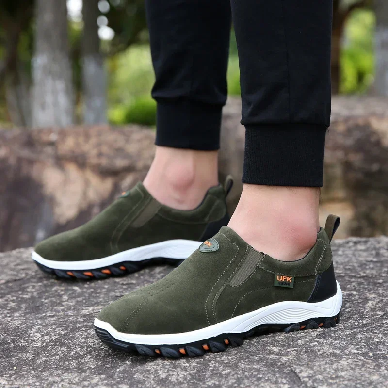 2023ใหม่เดินป่ากลางแจ้ง Camping Light Running Jogging Casual กีฬารองเท้าบุรุษลื่น Loafers รองเท้าขนาดใหญ่38-50