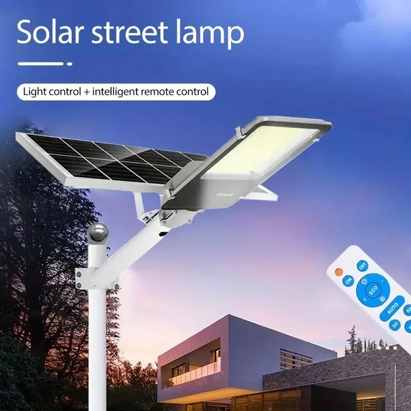 200W Powerful Outdoor Solar Street Light 6000mAh | Waterproof Automatic Dusk-to-Dawn Light for Garage & Garden