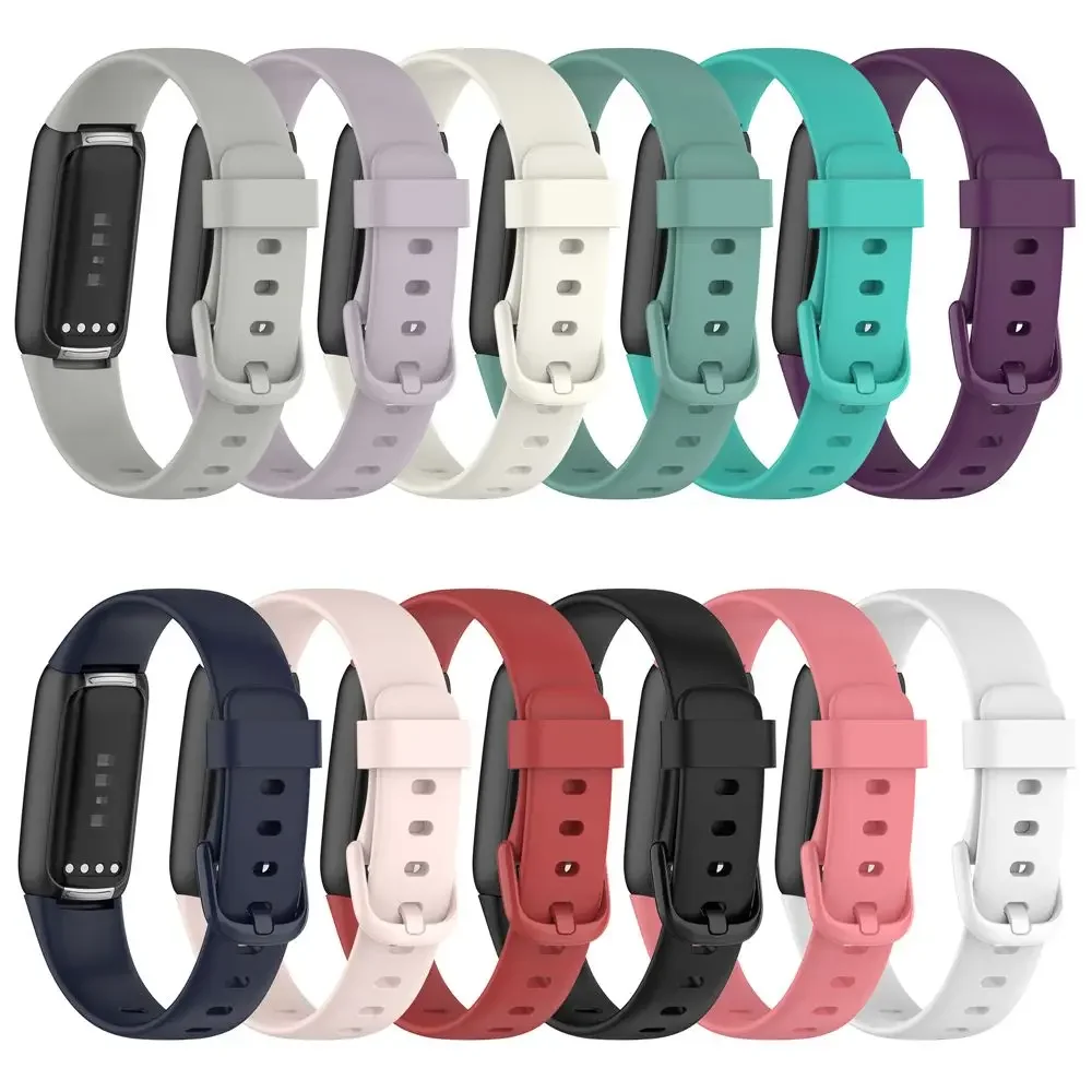 

Soft Watch Band Replacement Silicone Bracelet Strap For Fitbit Luxe SmartWatch