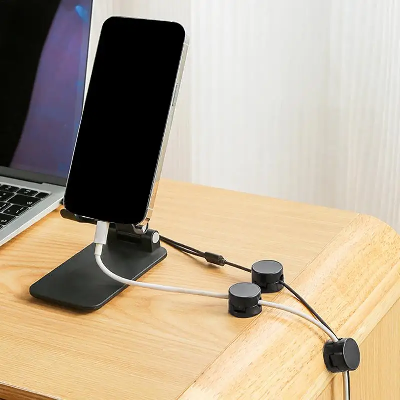 Cord Organizer Holder Charging Cable Keeper Management No Drilling Required Wire Charger Holder For USB Cables Computer Charging