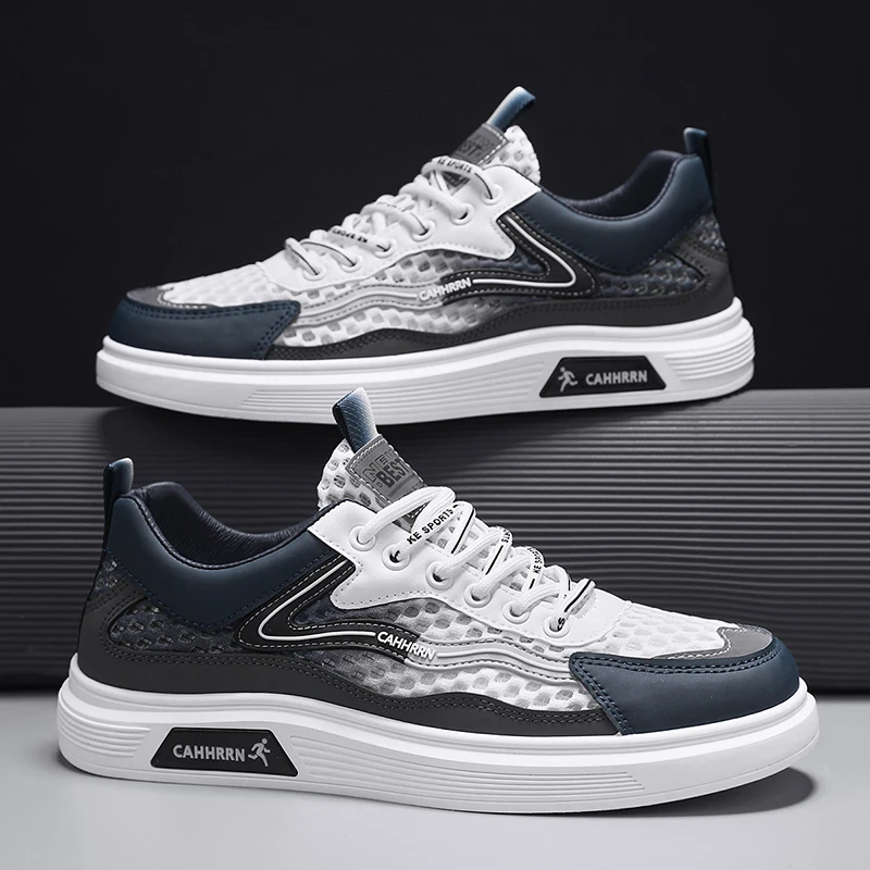 Summer Men's Sneakers New Star Thick Bottom Flat Patchwork Color Ladies Casual Shoes Fashion Anti-slip Men Vulcanize Shoes