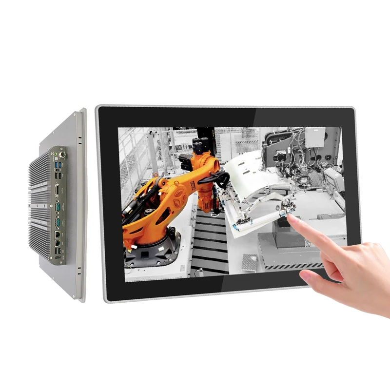 10.1 นิ้ว Fanless Touchscreen PC 12Th Core i5 1235U i7 1255U Dual COM IP65 กันน้ําคอมพิวเตอร์อุตสาหกรรม Windows11 VESA Mount