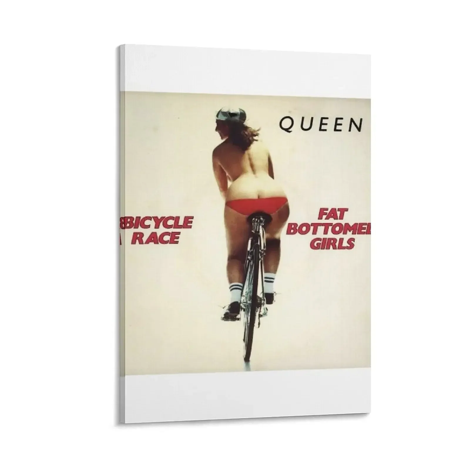 

Girls Bicycle Race ''Fat Bottomed Girls'' Canvas Painting poster anime Decorative paintings Bedroom deco living room decoration
