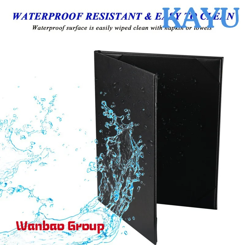 Couro Menu Cobre Titulares 8,5x11 Polegadas Menu Livro titular Capas, 8,5 "* 11" para o restaurante do hotel,bar bebida churrasco menu livro