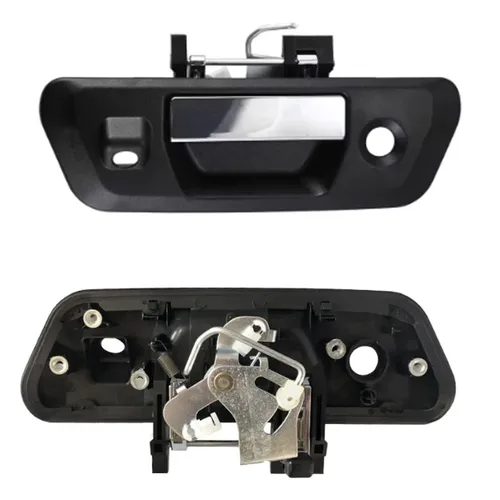 Imagen 2 del producto Pestillo de manija de puerta trasera de maletero de coche negro con cámara/agujero de llave para Nissan Navara NP300 2014 2015 2016 2017 2018+