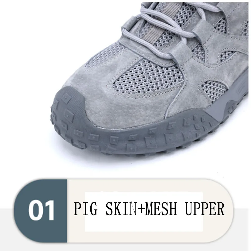 Scarpe di sicurezza con fondo in gomma Scarpe protettive con suola morbida grigia leggera Scarpe isolanti di sicurezza da uomo Scarpe con punta in plastica indossabili da uomo