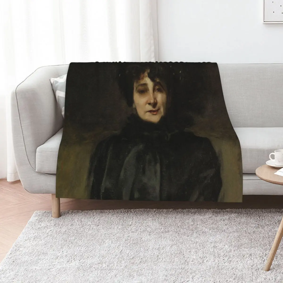Portrait de Madame Allouard-Jouan (ca. 1884) by John Singer Sargent Throw Blanket Kid'S for babies Giant Sofa Hairy Nap Blankets