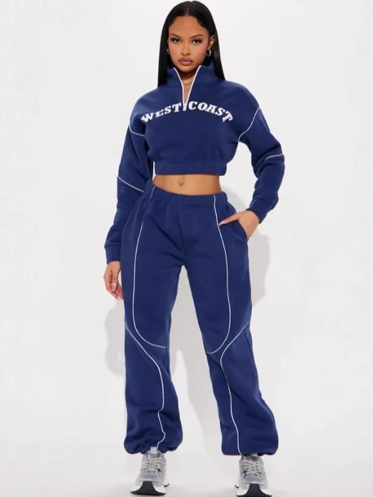 

Женские комплекты из 2 предметов, Новое поступление 2025, осенне-зимние одинаковые комплекты, комплекты из двух предметов, топ с длинными рукавами и брюки, костюмы, одежда