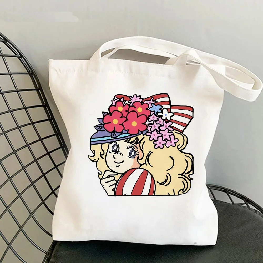 Candy Candy tote bag canvas  torba na zakupy reusable sac cabas femme
