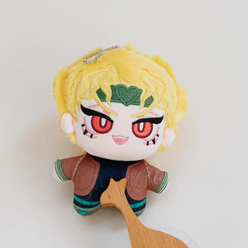Cute Dio Brando Plush Toy JoJo's Bizarre Adventure Anime Stuffed Doll Japanese Style Plushies Soft Keychain Gift for JoJo Fans