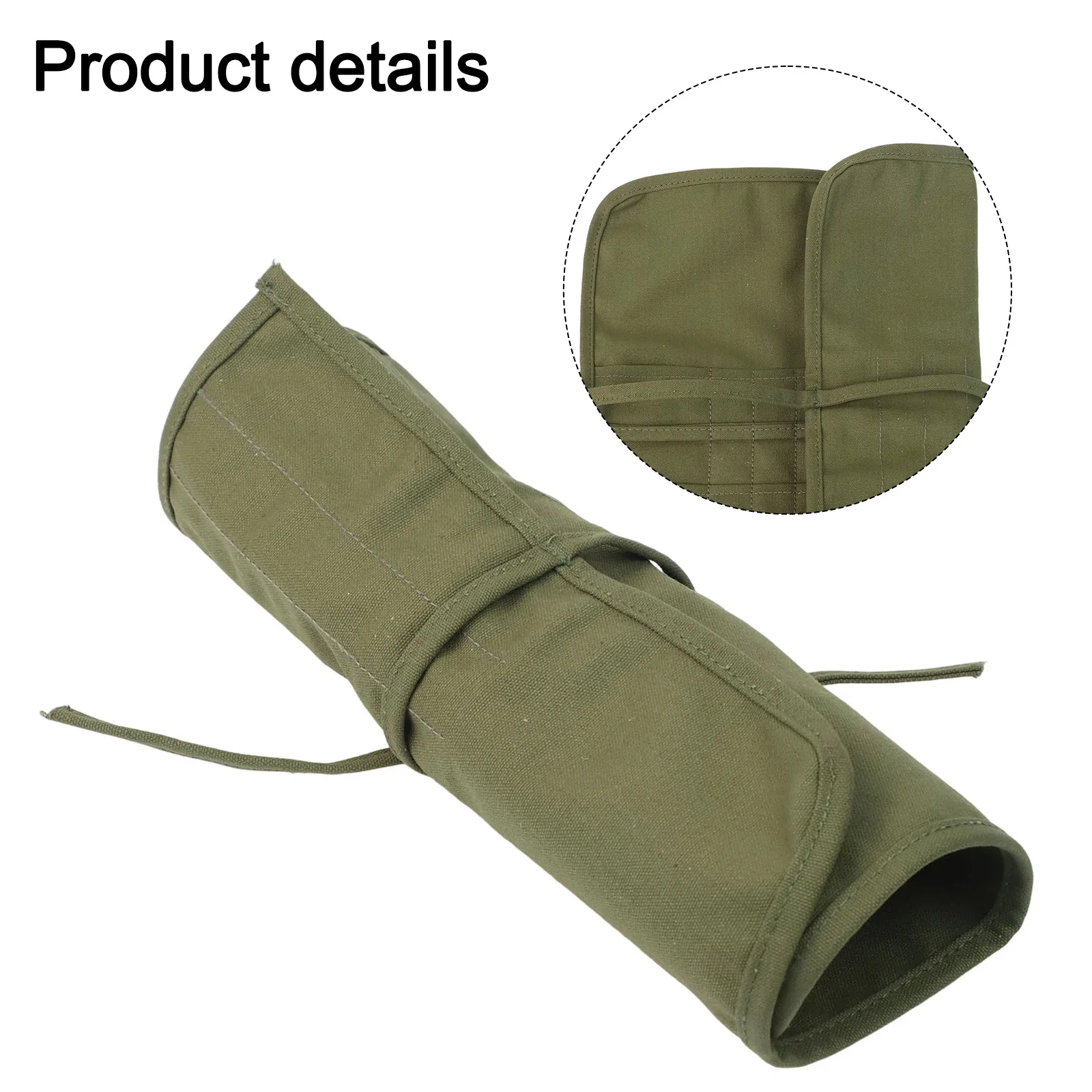 Art Tool Organizer Canvas Roll Bag Compact Design Flexible Usage Multifunctional Storage For Artists For Painting Supplies