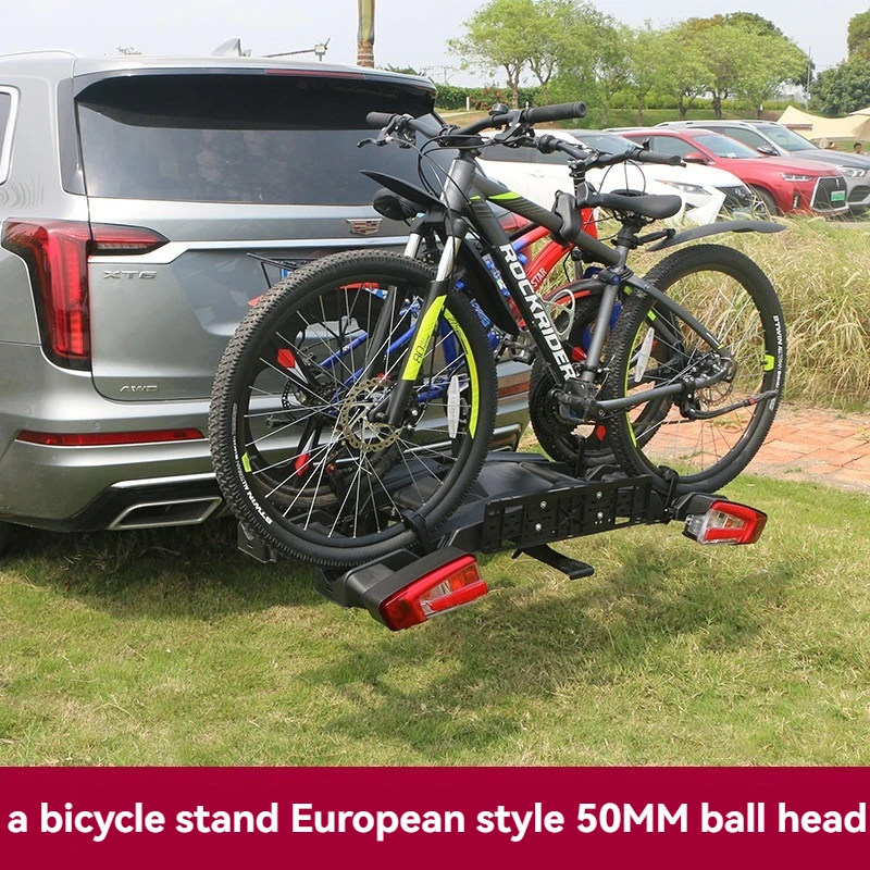 Ball Head Folding Car and Bicycle Rear Rack, Vehicle Tail Mounting Bracket, European Trailer Hook Rear Trailer Tail Rack