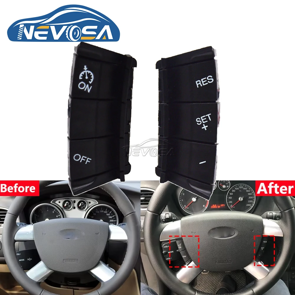 

NEVOSA автомобильный многофункциональный переключатель круиз-контроля на руле с кабелями для Ford Focus 2 2005 2006 2007 2008 2011