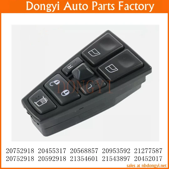 Power Window Switch 20752918 20455317 20568857 20953592 21277587 20752918 20592918 21354601 21543897 20452017