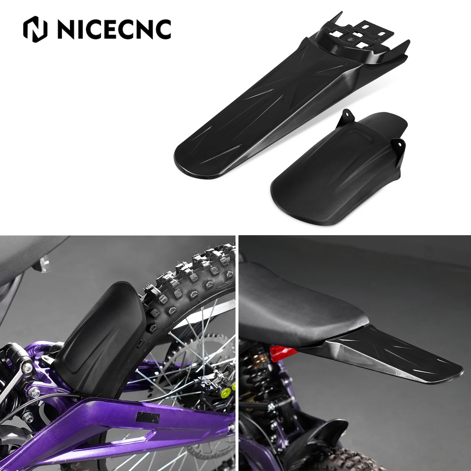 

For Sur-Ron light bee X S Surron light bee X/S Electrical Motorbike Rear Wheel Fender & Extended Longer Rear Fender NICECNC Part