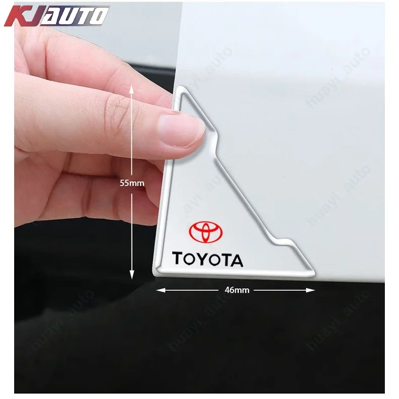 4Pcs Car Door Corner Stickers Anti-collision Anti-scratch for CHR Hilux Camry Land Cruiser Corolla Cross Yaris RAV4 Prius Revo